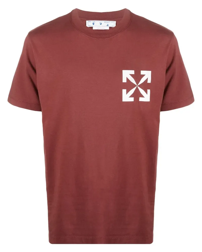 OFF-WHITE T-Shirt mit Arrows-Print - Rot Rot