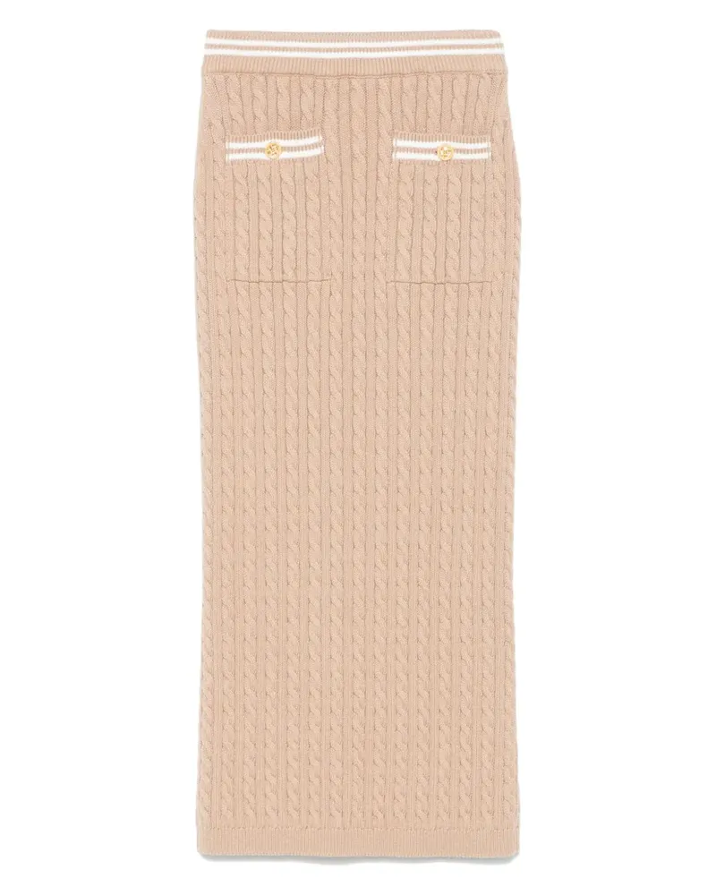 Alessandra Rich Gestrickter Minirock - Nude Nude