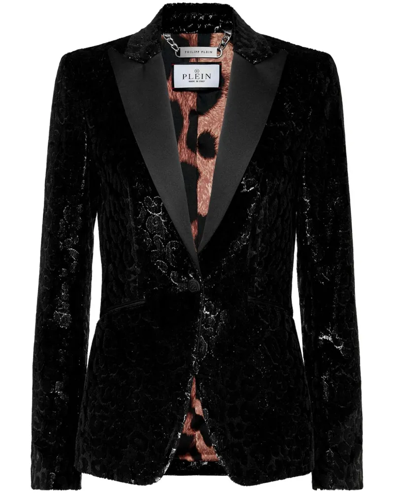 Philipp Plein Einreihiges Sakko - Schwarz Schwarz