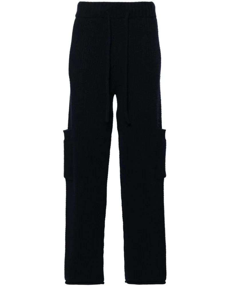 Alanui Finest Hose mit Zopfmuster - Blau Blau