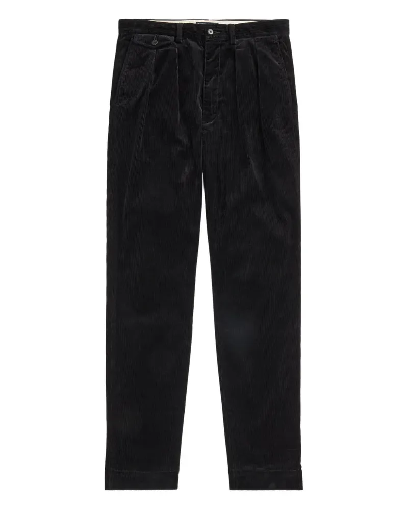 Ralph Lauren Whitman Cordhose mit Falten - Schwarz Schwarz