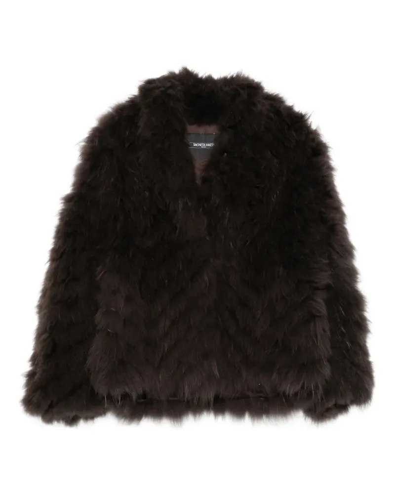 Simonetta Ravizza Falk Jacke mit V-Ausschnitt - Braun Braun