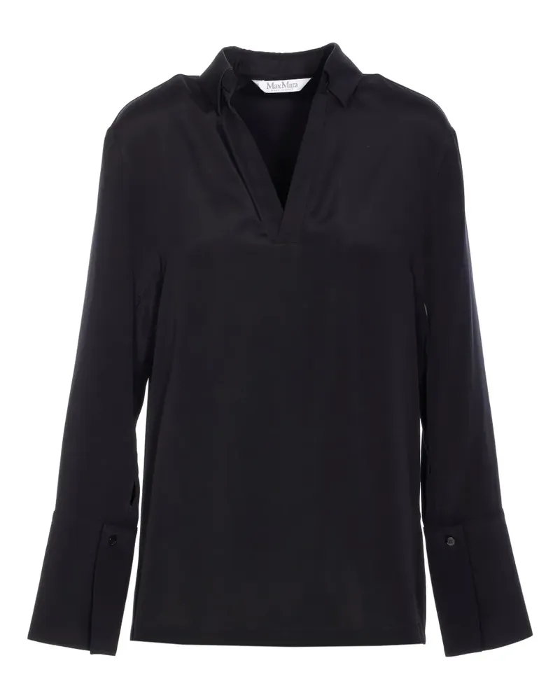 Max Mara Tunika mit Knopfmanschetten - Schwarz Schwarz