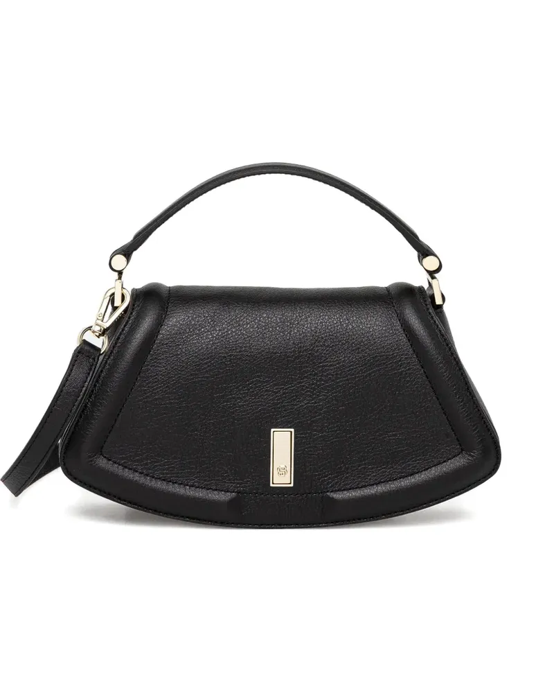 HUGO BOSS Ariell Satchel-Tasche mit abgerundetem Henkel - Schwarz Schwarz