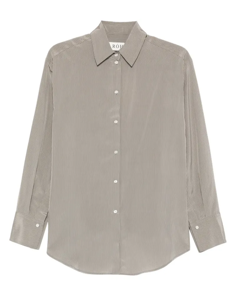 Róhe striped button-down shirt - Grau Grau