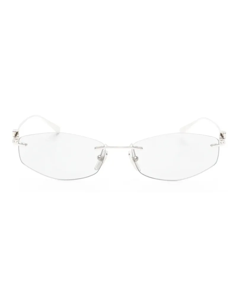 Balenciaga rimless geometric-frame sunglasses - Silber Silber