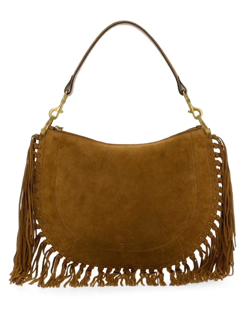 Isabel Marant Oskan fringe-trim shoulder bag - Braun Braun