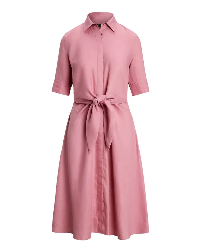 Ralph Lauren Midikleid aus Leinen - Rosa Rosa