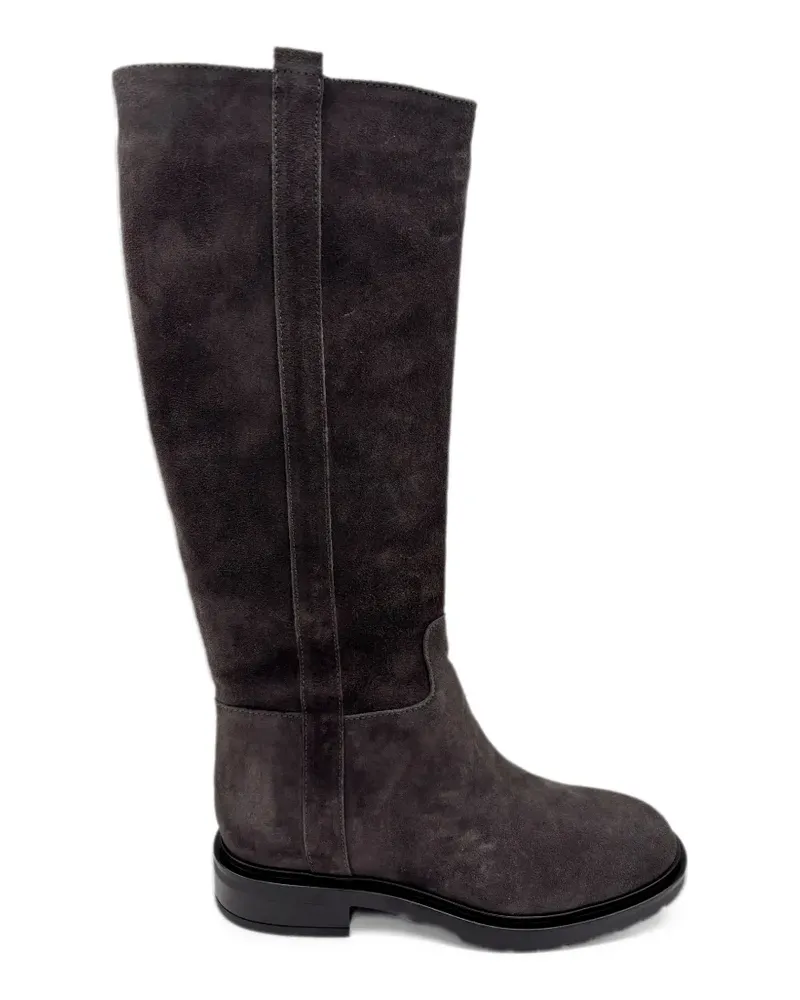 EN AVANT Jamie suede-finish knee-high boots - Grau Grau