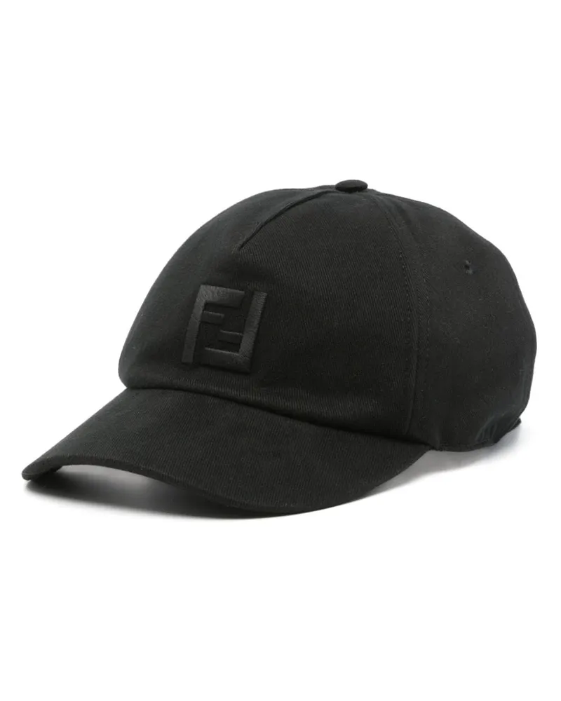 Fendi Baseballkappe mit FF Schwarz