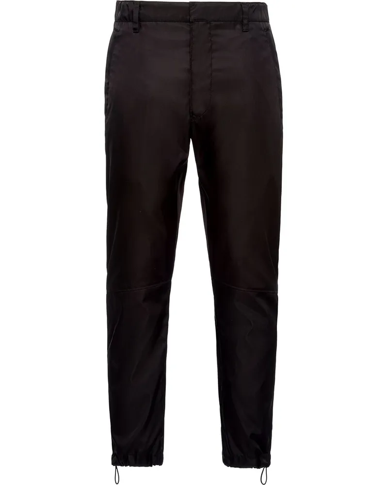 Prada Re-Nylon Cropped-Hose Schwarz