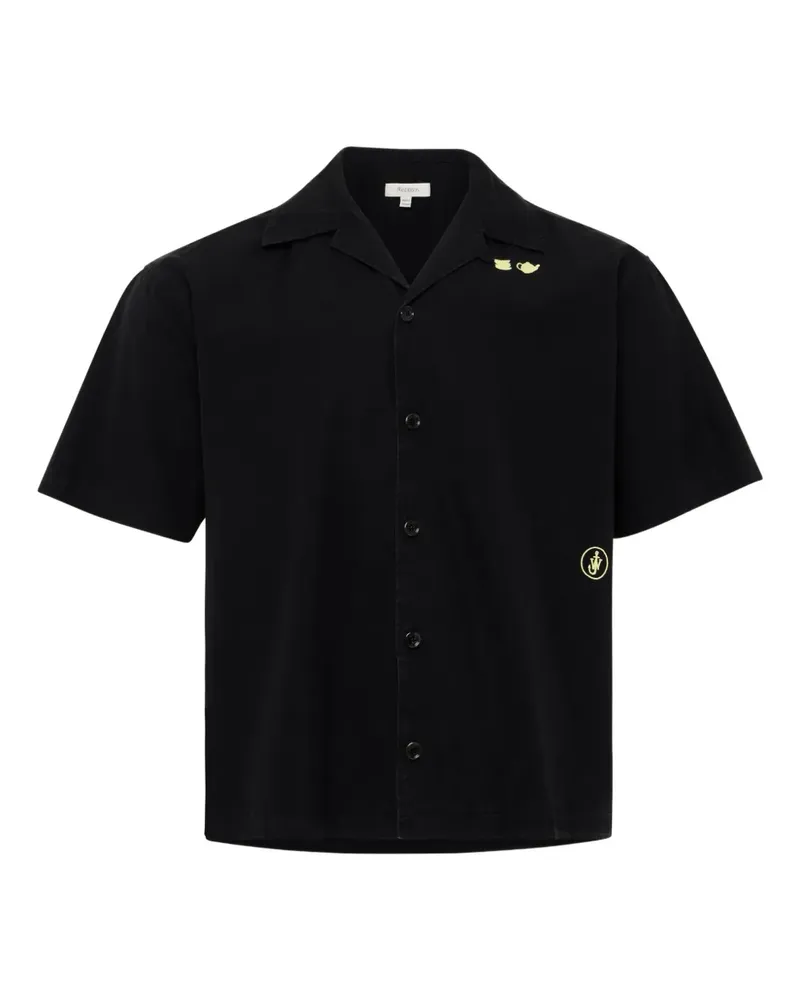J.W.Anderson Besticktes Hemd - Schwarz Schwarz