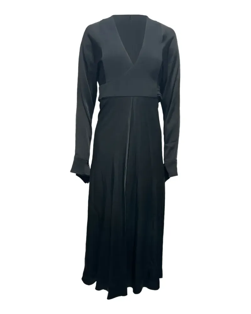 Victoria Beckham V-neck midi dress - Schwarz Schwarz
