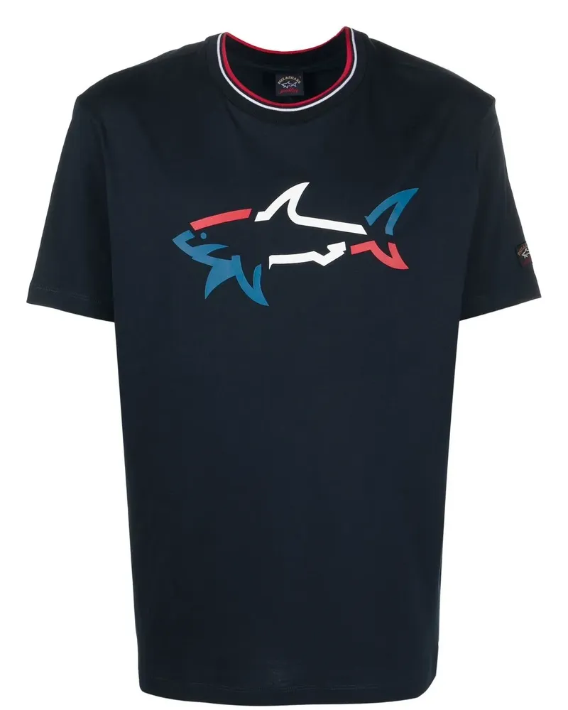 Paul & Shark T-Shirt mit Logo-Print - Blau Blau