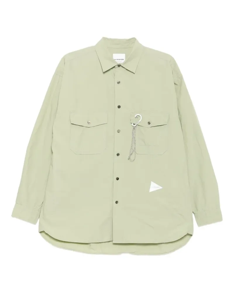 and wander Cordura Typewriter Hemd - Grün Grün