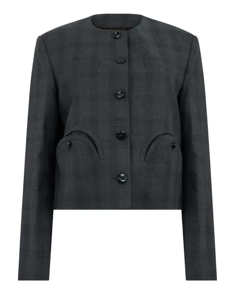 Blazé Milano Shamo Smiley pockets bolero - Grau Grau