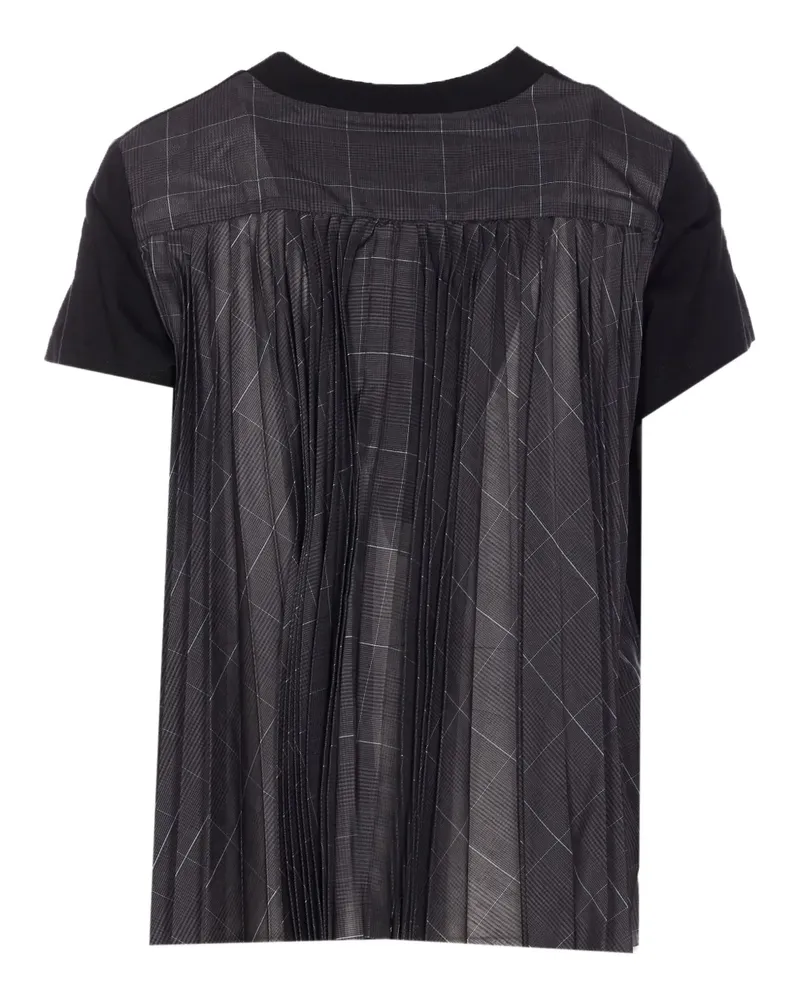 Sacai Hemd mit Falten - Schwarz Schwarz