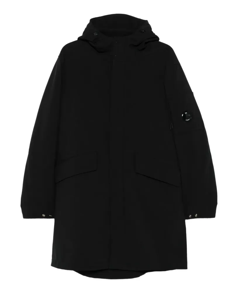 C.P. Company Kapuzenjacke mit Linsen-Detail - Schwarz Schwarz