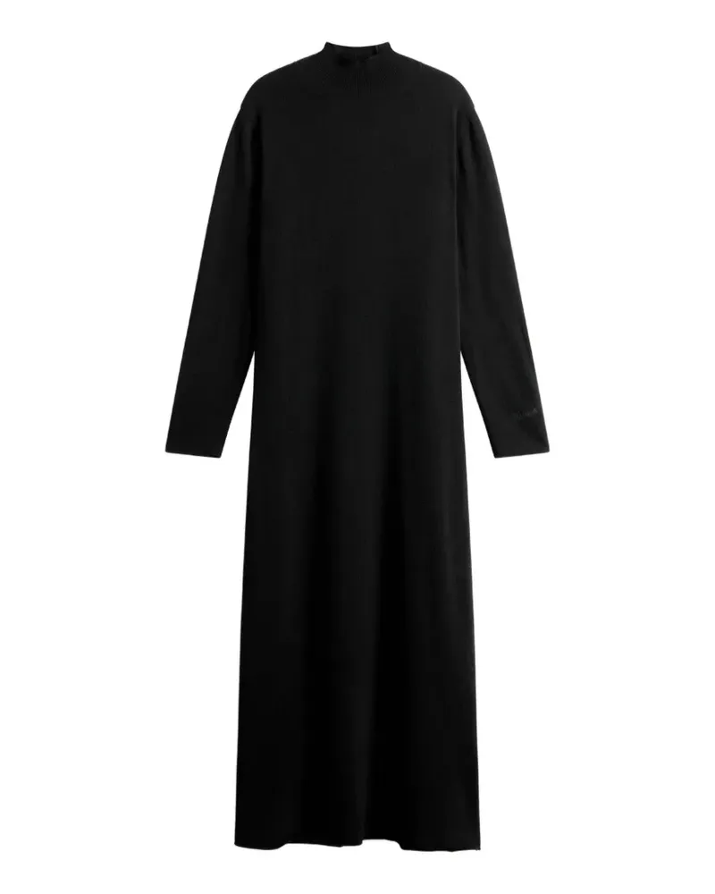 Woolrich Midikleid mit Stehkragen - Schwarz Schwarz
