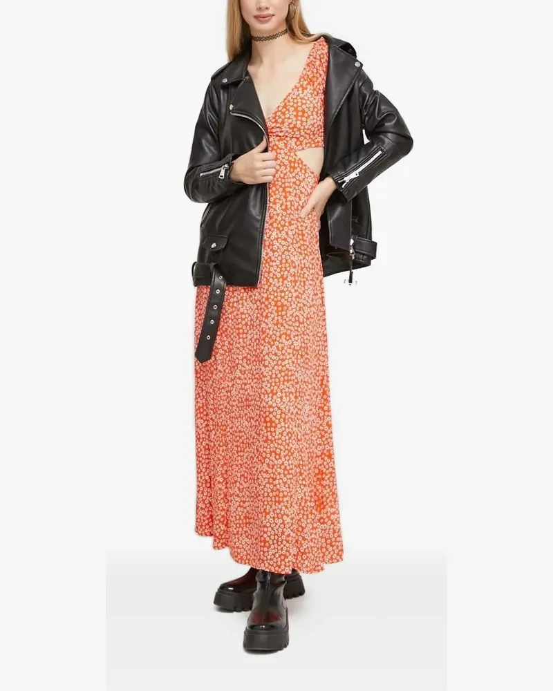 Billabong Last Call Maxikleid mit Blumen-Print - Orange Orange