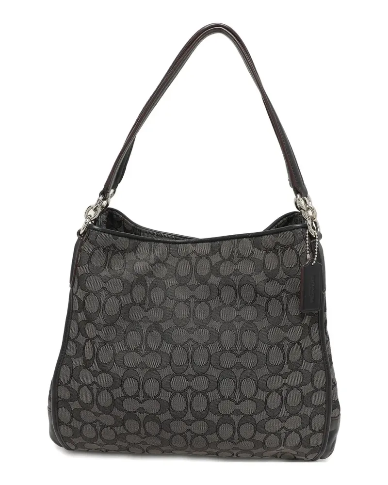 Coach Edie logo-detail shoulder bag - Grau Grau