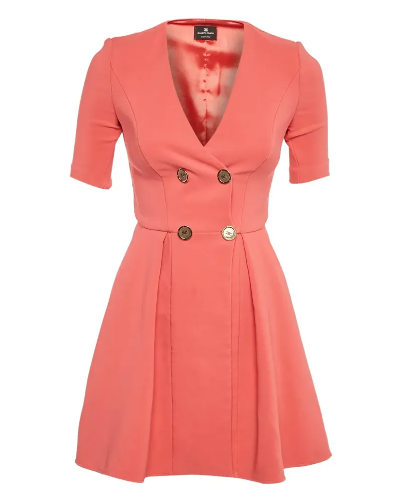Elisabetta Franchi Doppelreihiges Kleid - Orange Orange