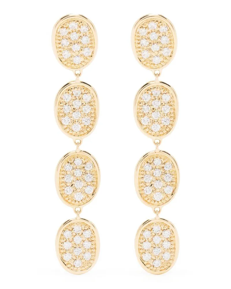 Marco Bicego 18kt Gelbgold-Hängeohrringe mit Diamanten Gold