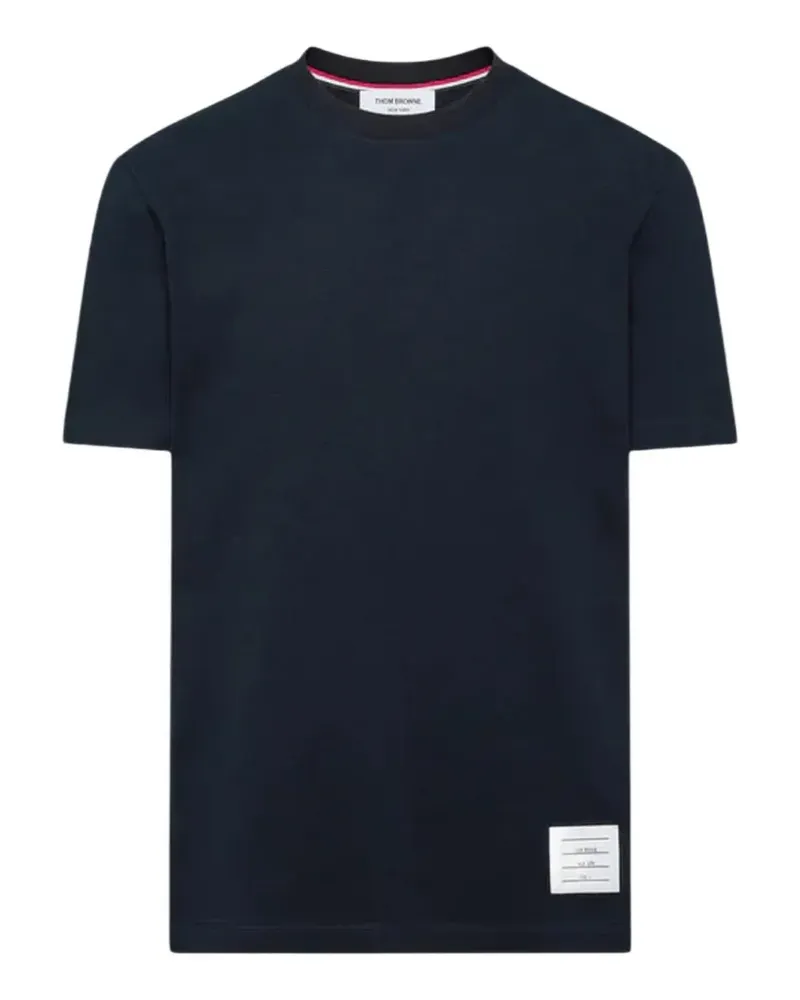 Thom Browne Gestreiftes T-Shirt - Blau Blau