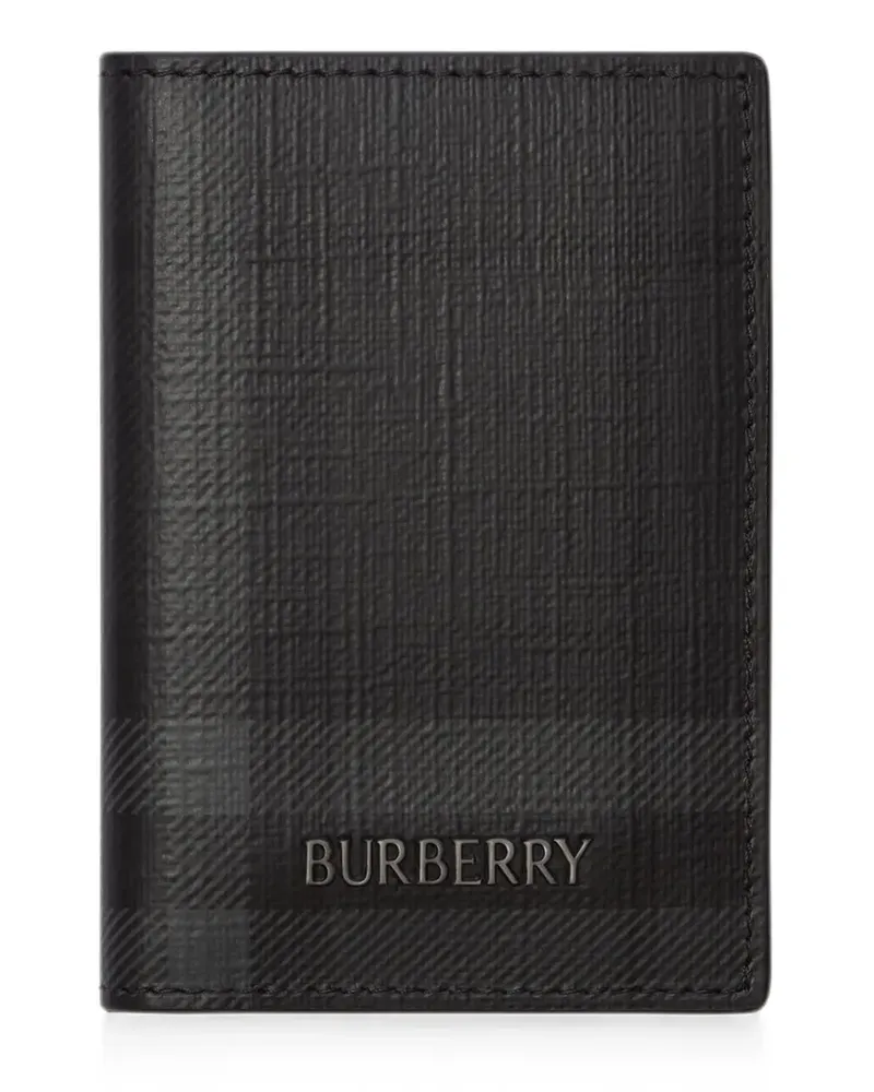 Burberry City Check Kartenetui mit Klappe - Schwarz Schwarz