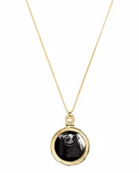 Tom Wood Athena Halskette mit Onyx-Anhänger Gold