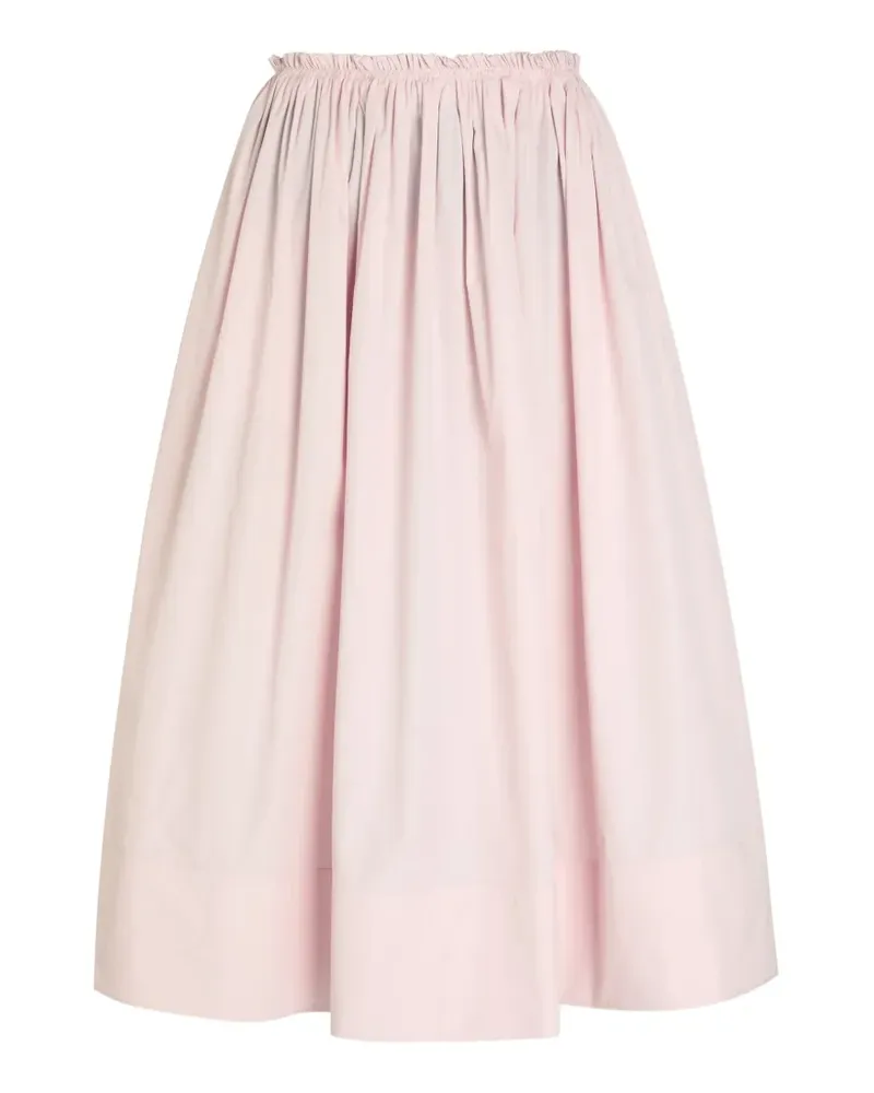 Gabriela Hearst Shiva gathered midi skirt - Rosa Rosa