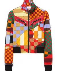 Emilio Pucci Bomberjacke mit Giardino-Print Orange