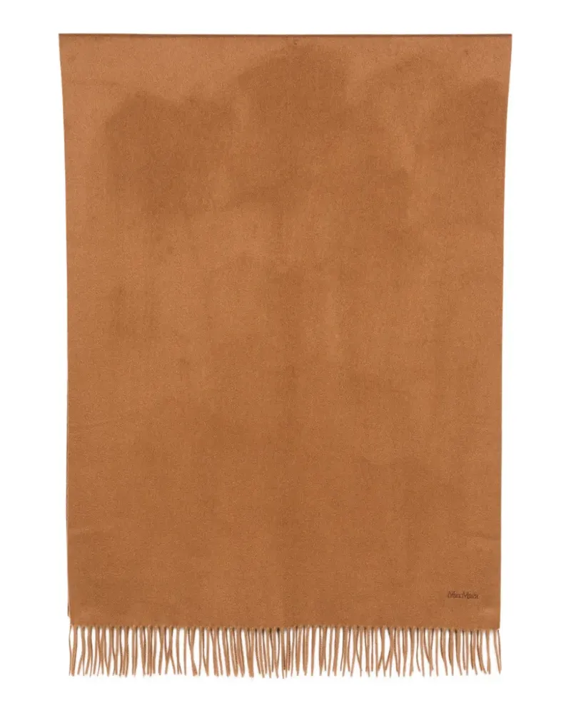 Max Mara Stola aus Kaschmir mit Logo - Camel - Braun Braun