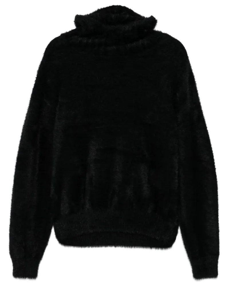 Charles Jeffrey Loverboy Fluffy Ears Balaclava Pullover - Schwarz Schwarz