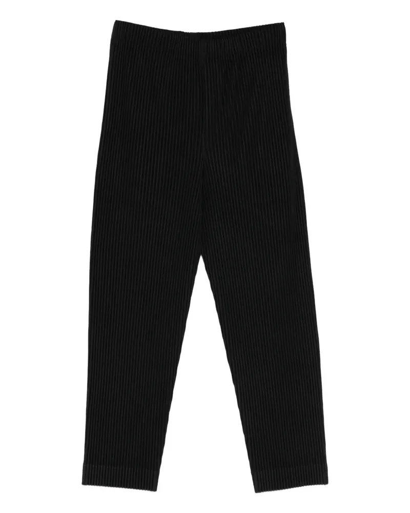 Issey Miyake Plissierte Hose - Schwarz Schwarz