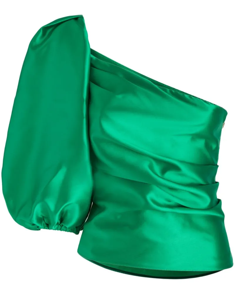 Simona Corsellini Oberteil aus Satin - Grün Grün