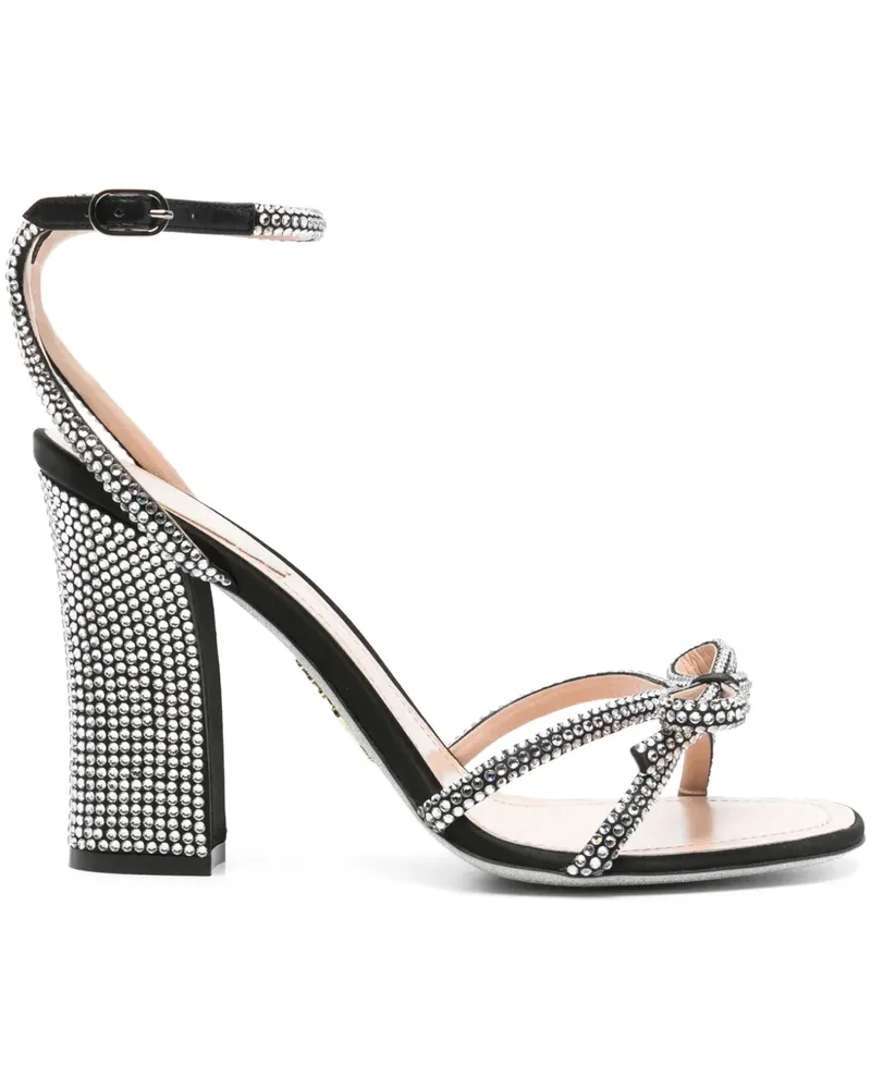 René Caovilla Nicole Sandalen 105mm - Schwarz Schwarz