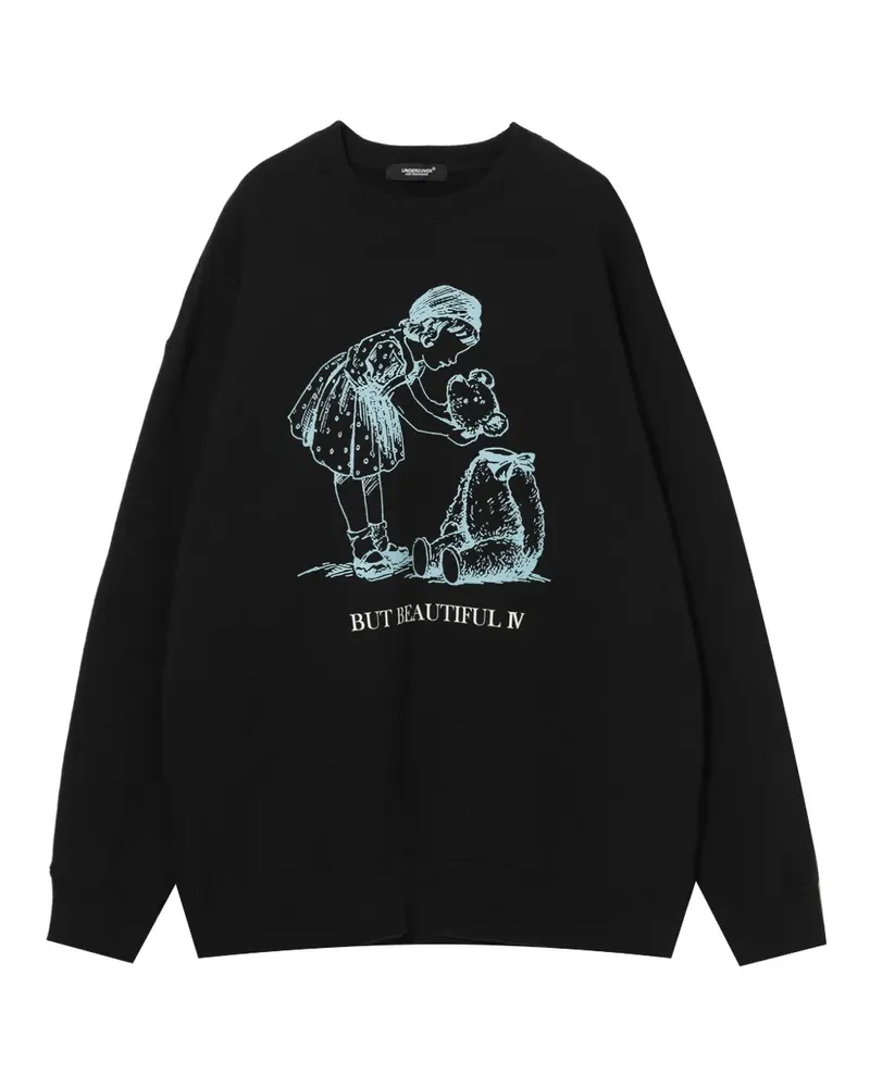 Undercover Sweatshirt mit grafischem Print - Schwarz Schwarz