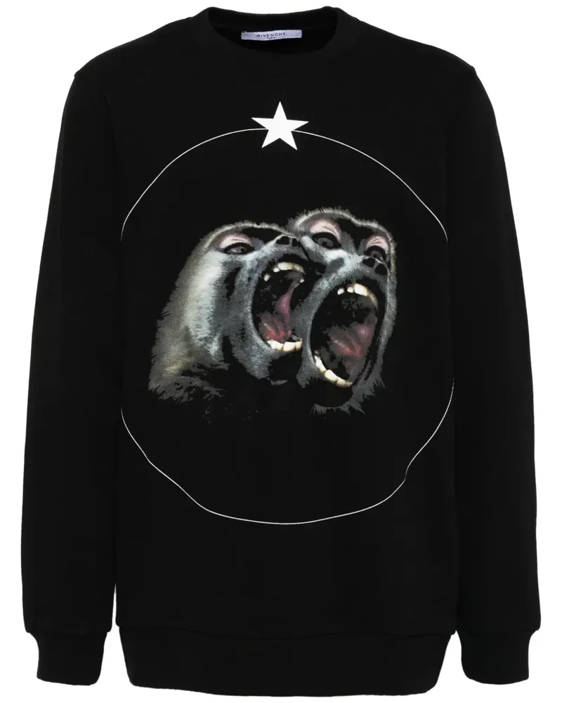 Givenchy Sweatshirt mit grafischem Print - Schwarz Schwarz