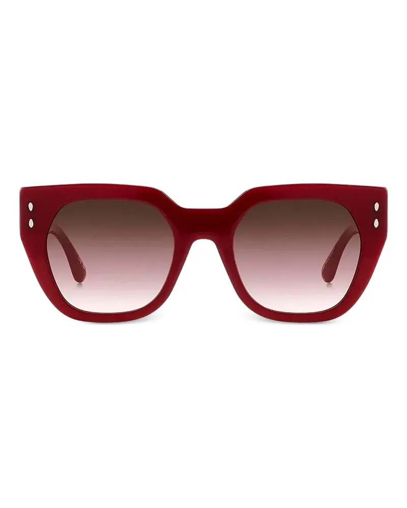 Isabel Marant Sonnenbrille mit eckigem Gestell - Rot Rot