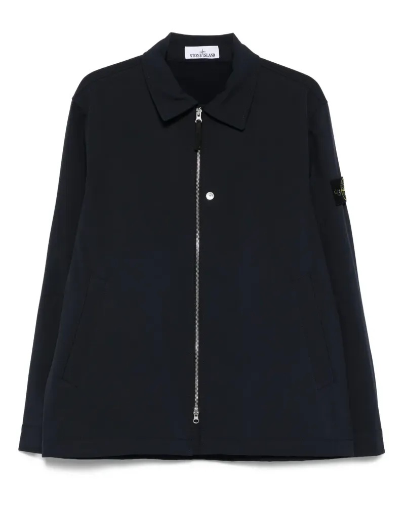 Stone Island Q100003 Soft Shell-R_e.Dye® Jacke mit aufgesetzter Tasche - Blau Blau