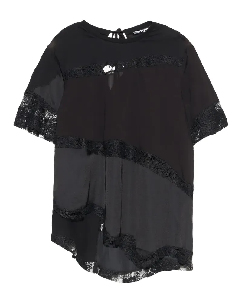 BIMBA Y LOLA T-Shirt aus Spitze - Schwarz Schwarz