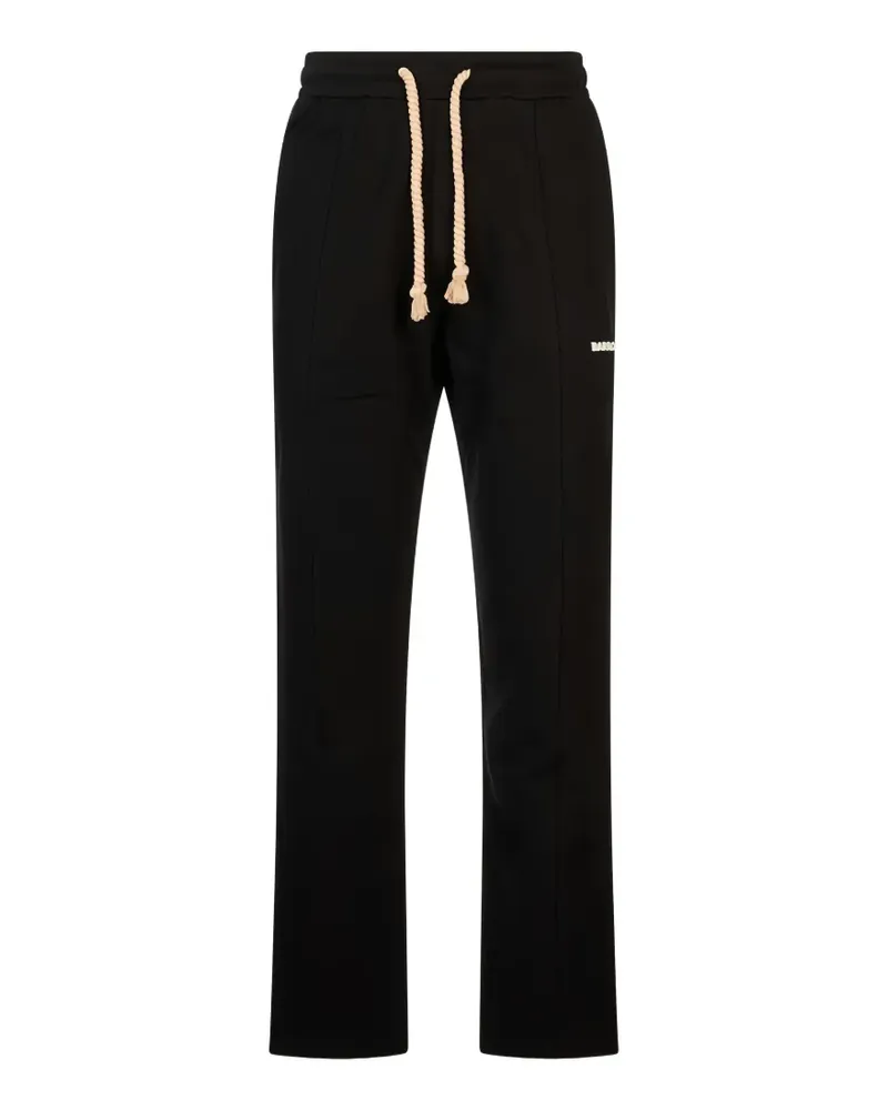 BARROW logo-print rope-drawstring track pants - Schwarz Schwarz