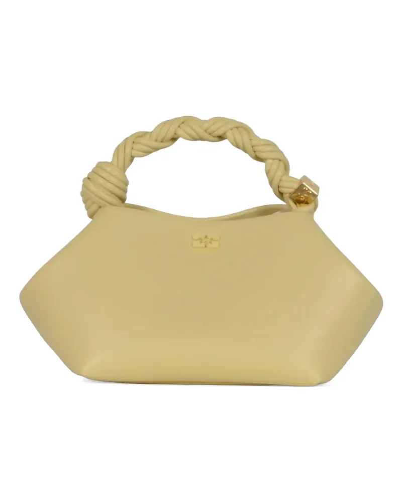 Ganni small Bou twisted-handle tote bag - Gelb Gelb