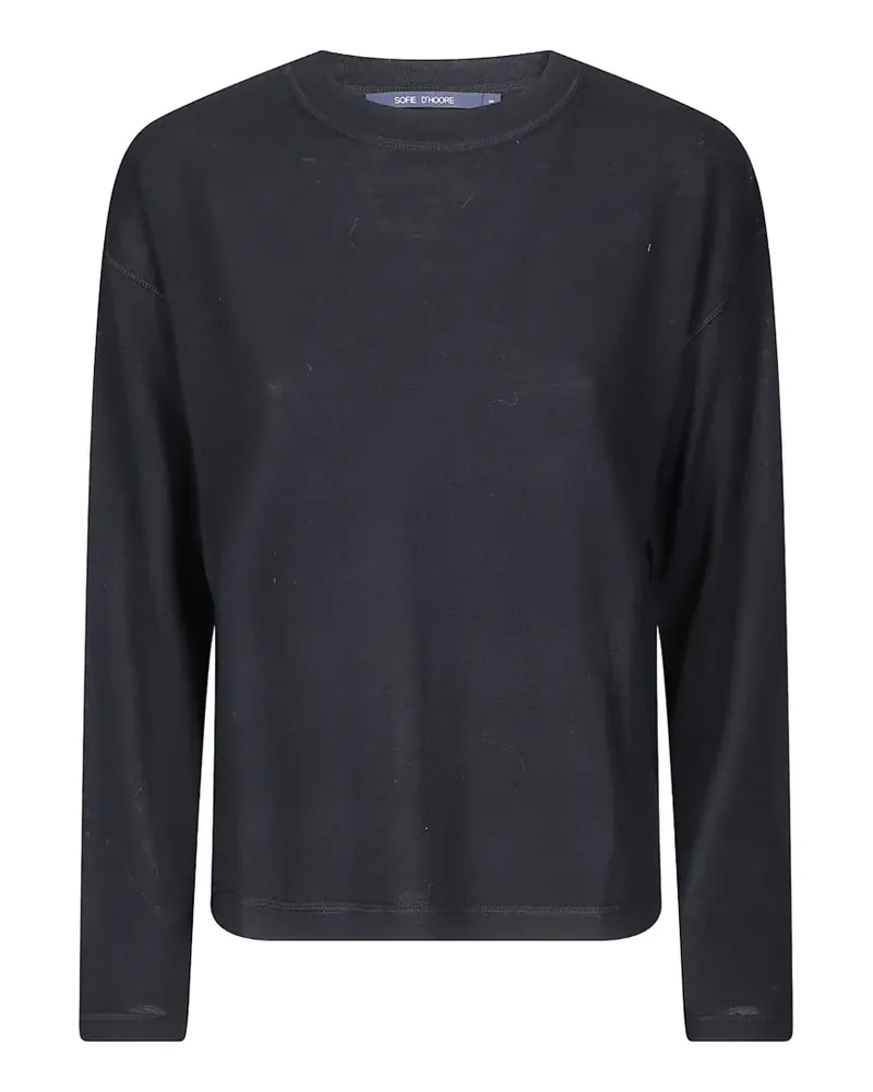 Sofie D'Hoore Langarmshirt aus Wolle - Schwarz Schwarz