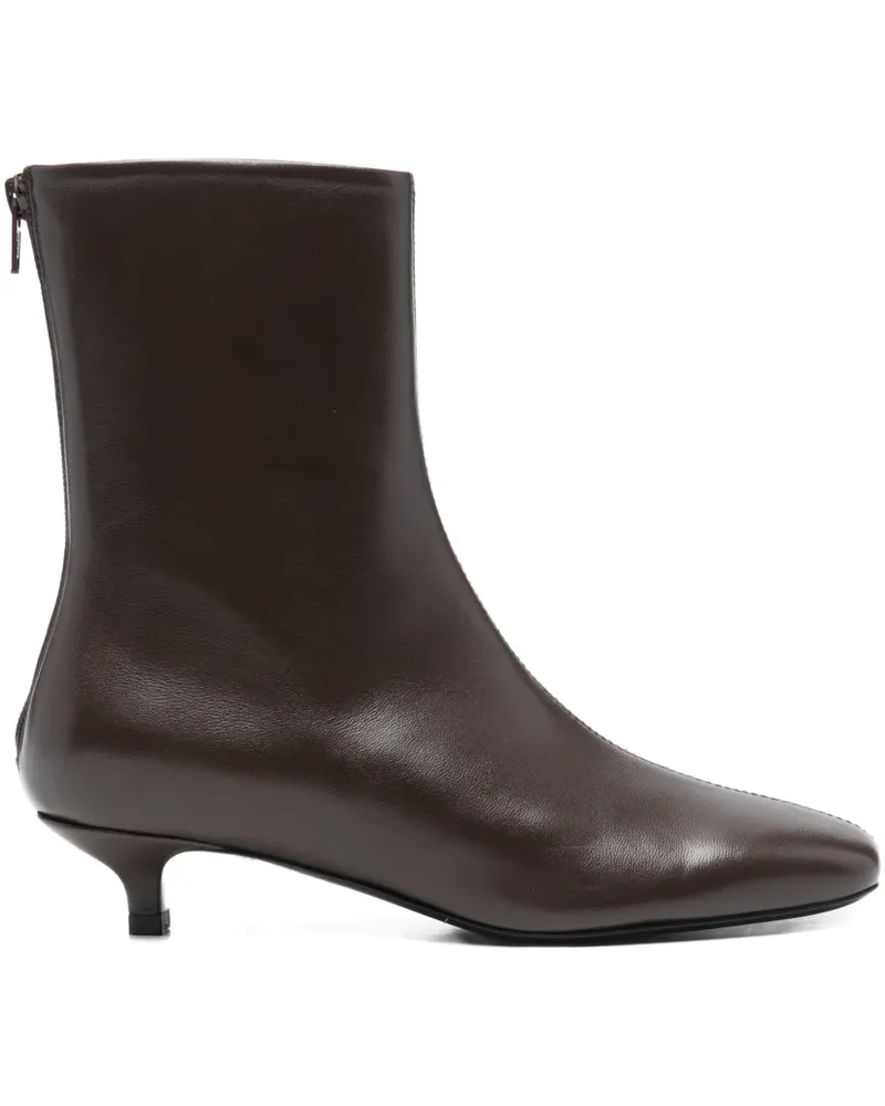 Totême 35mm nappa ankle boots - Braun Braun