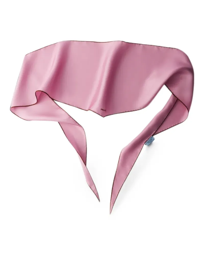 Prada printed twill scarf - Rosa Rosa