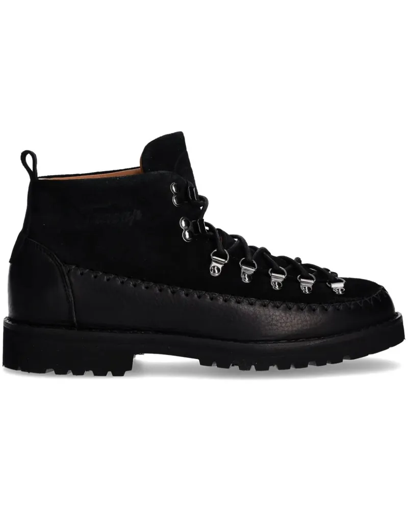 Fracap Stiefeletten mit Schnürung - Schwarz Schwarz