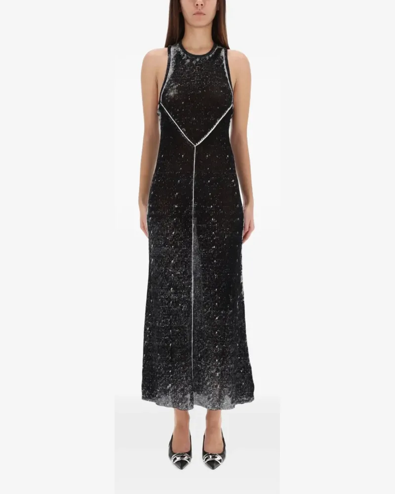 Diesel M-Rab ribbed sleeveless maxi dress - Schwarz Schwarz