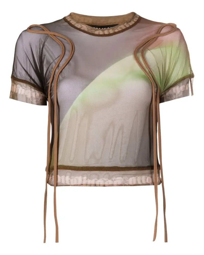 OTTOLINGER T-Shirt aus Mesh - Braun Braun
